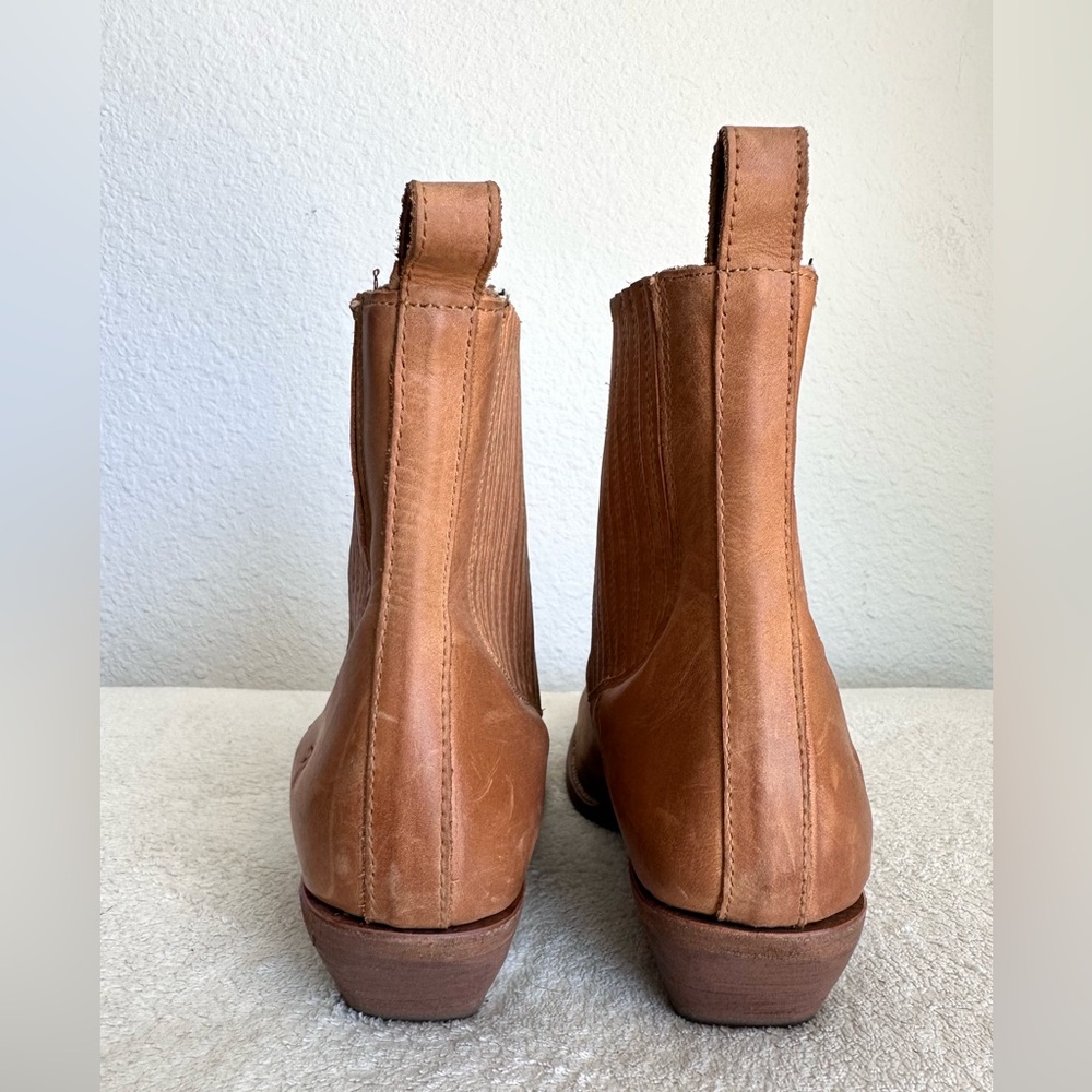 Frye Sacha Chelsea Boot Brown Calf Leather Women’s 8 B - Picture 8 of 14